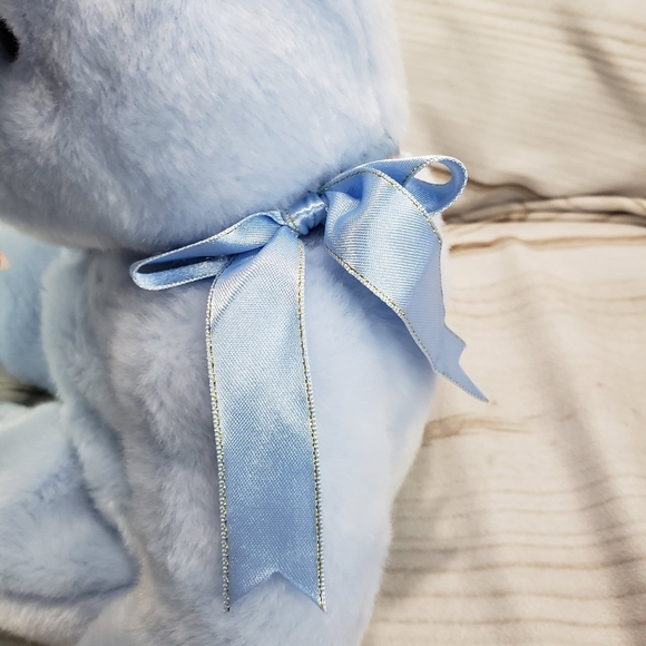 TY Beanie Buddies Flippity Baby Blue Bunny Rabbit Plush Stuffed Toy 14 Inch 1999 - Picture 5 of 13